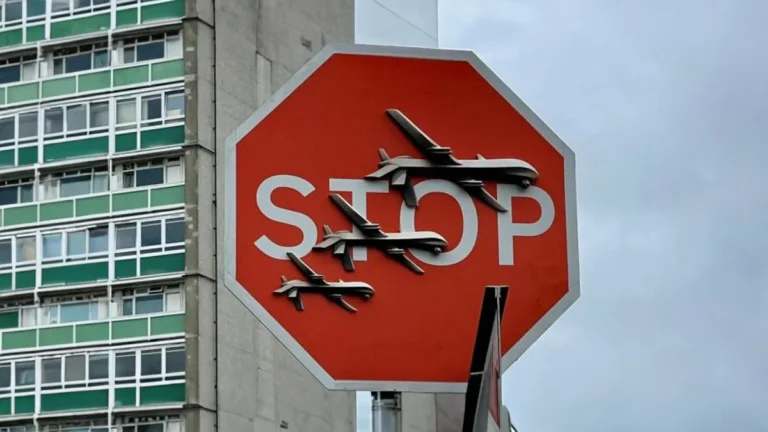 Banksy's Peace-Themed Street Artwork