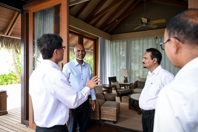 ޝަންގްރިއްލާ ރިސޯޓް އަލުން ހުޅުވުމަށް ކުރާ މަސައްކަތް ރައީސް ބައްލަވައިފި