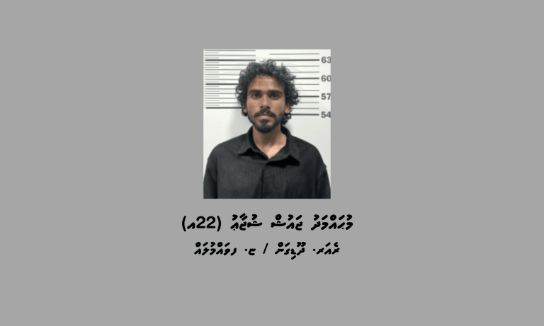 މަސްތުވާތަކެއްޗާ އެކު 22 އަހަރުގެ ޒުވާނަކު ހުޅުމާލެއިން ހައްޔަރުކޮށްފި